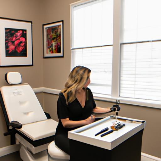 A certified technician prepares for a Cool Sculpting procedure to ensure optimal results.